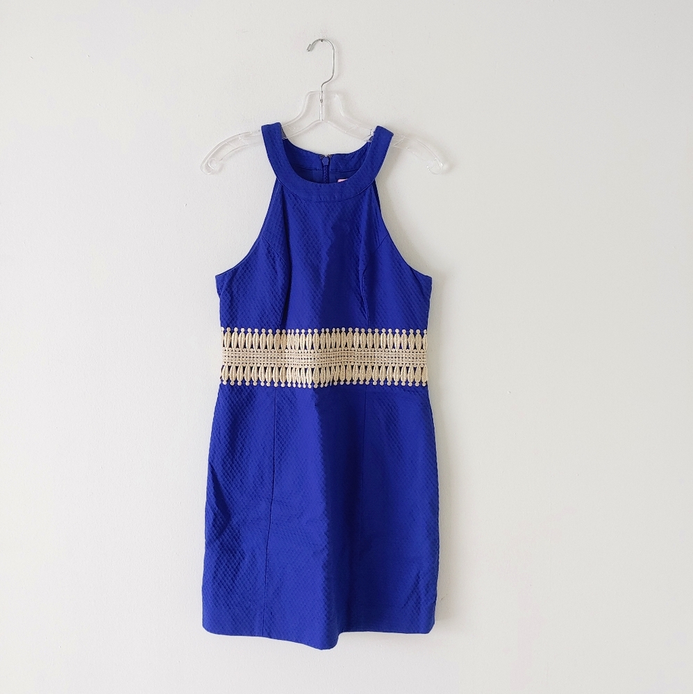 Lilly Pulitzer Bomber Blue Ashlyn Shift Dress 6